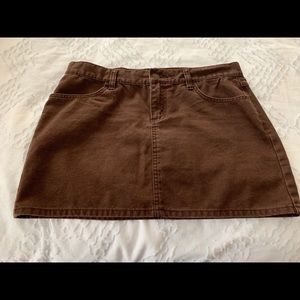 Buffalo David Bitton Brown Denim mini skirt